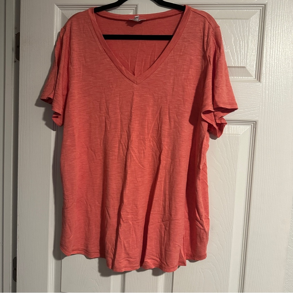 Jessica Simpson Peach Flutter Sleeve T-Shirt